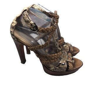 Alexandre Birman snakeskin print heels size 10 (41)